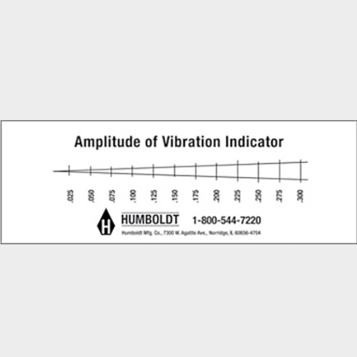 Vibration Indicator, Visual Type