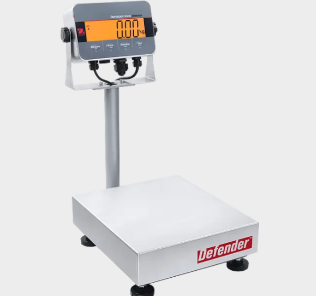 Ohaus Defender 3000 Hybrid Bench Scales with Front Mount Controller, 140lb to 700lb Capacity