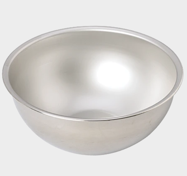 Stainless Steel Round Mixing Bowls & Pans