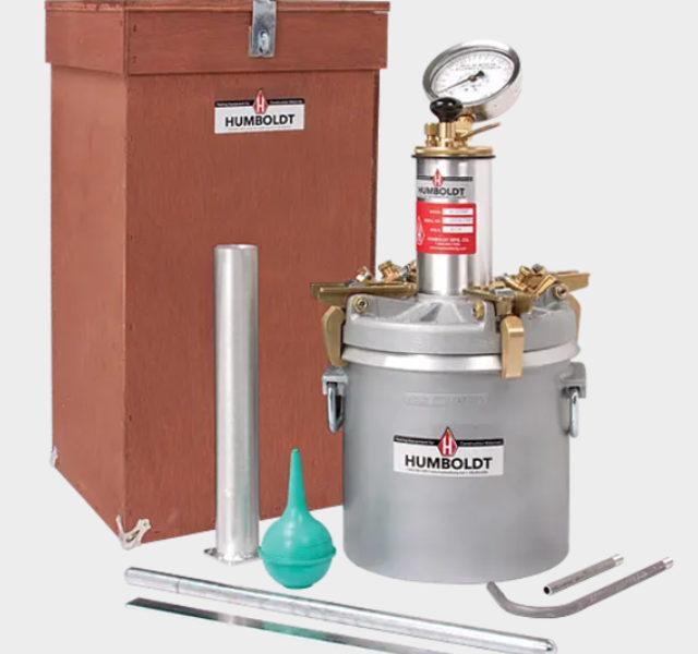 Press-Ur-Meter Concrete Air Meter the H-2786 meter also features the Humboldt, all-brass super pump, the most reliable and highest quality pump available.