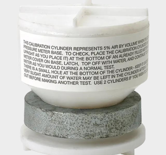 Concrete Air Meter Calibrator (5%), Plastic