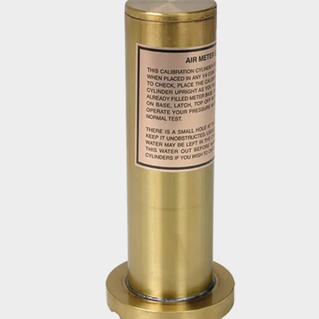 Concrete Air Meter Calibrator (5%), Brass