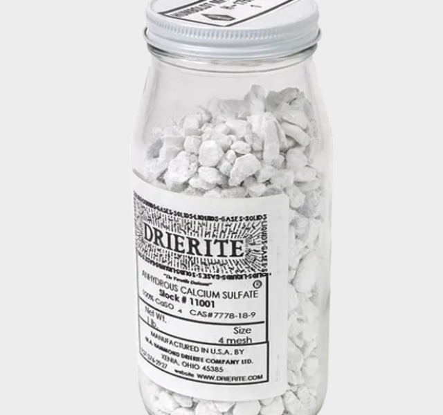 Drierite Desiccant, 8 mesh Replacement desiccant for air drying unit. Protects vacuum pump by removing final traces of moisture.